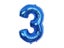 32 Inch Blue Number Foil Balloon Digital 0 To 9 Helium Balloons Birthday Party Carousel 7