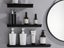 30cm Bathroom Floating Shelf Wall Mounted Cosmetic Storage Display Rack Black Carousel 4