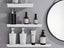 40cm Bathroom Floating Shelf Wall Mounted Cosmetic Storage Display Rack White Carousel 3