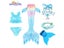 Mermaid Tails With Monofin LovelyGirl Mermaid Costume Children Cosplay Girl Carousel 2