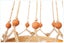 Suki Macrame Plant/Pot Holders with Ochre Beads (Set of 4) Carousel 3