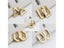 Myerroyu 3 Color Mini Geometric Earrings For Women Men Fashion Gift Jewelry Carousel 3