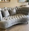 CLEARANCE - Lura Curved Sofa 2 Seater -Taupe Velvet *65% Off* Last Floor Model Carousel 9