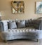 CLEARANCE - Lura Curved Sofa 2 Seater -Taupe Velvet *65% Off* Last Floor Model Carousel 13