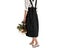 Black Cotton Linen Aprons Cross Back Apron with Pockets for Kitchen Flower Shop Carousel 3