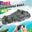 2.4GHZ RC Crocodile Boat,Halloween Prank Toy For Pool , Pond And Garden Carousel 5