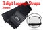 PTN 1.8m BLACK Luggage Strap Adjustable Combination Suitcase Tie Down Belt Lock Carousel 1