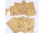 16 Pcs/lot Vintage Kraft Envelopes For Postcard Stationery Carousel 4