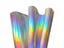 Hologram Iridescent Rainbow Mirrored Faux PU Leather Synthetic Laser Carousel 1