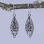 925 Sterling Silver 3-D Koru Flower Earrings "Puawai" Carousel 4