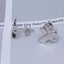 925 Sterling Silver Stud Cross Design Earring "Hiriwa" Carousel 3