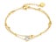 CZ Geometric Double-layered Gold Plating Stainless Steel Bracelet Carousel 1