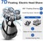 Electric Shaver Rotary Rechargeable Razor Shaving Nose Hair Beard Hair Removal Carousel 5