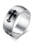 Men's Stainless Steel Cross Minimalist Band Ring Carousel 1