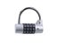 4 Dial Digit Combination Lock Weatherproof Black Outdoor Gym Safety Lock Carousel 7