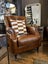 Urbano Interiors - Springfield Aged Italian Leather Chair Brown Carousel 1
