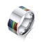 Men's Stainless Steel Enamel Pride Band Carousel 1