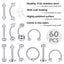 Body Piercing Tool Kit Ear Nose Navel Nipple Needles Set Carousel 4