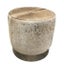 Cowhide Ottoman in White & Gold Carousel 2