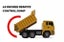 HUINA 1337 1:18 Remote Control Truck, 6 Channel, 2.4GHZ Carousel 10