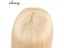 8"-18" Blonde Natural Human Hair Topper Bangs Toupee Women Clip In Hair Pieces Carousel 4