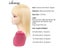 8"-18" Blonde Natural Human Hair Topper Bangs Toupee Women Clip In Hair Pieces Carousel 5