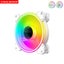 ARGB WHITE FAN COOLMOON WF1 PC 120mm Fan 5V 3Pin ARGB PWM PC Fan Carousel 8