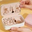 PU Portable Jewelry Box Jewelry Organizer Display Travel Jewelry Carousel 4