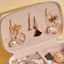 PU Portable Jewelry Box Jewelry Organizer Display Travel Jewelry Carousel 6