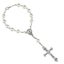 Catholic Rosary Bracelet White Pearl Christ Cross Jesus Our Lady Bracelet Carousel 1