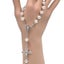 Catholic Rosary Bracelet White Pearl Christ Cross Jesus Our Lady Bracelet Carousel 2