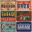 Vintage Garage Service Open Metal Plaque Tin Sign Carousel 3