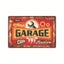 Vintage Garage Service Open Metal Plaque Tin Sign Carousel 6