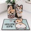40x60cm Welcome Doormat Entrance Hallway Rectangle Printed Non-Slip Carousel 7