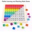 Wooden Counting Math Toys 1-100 Consecutive Numbers Educational Game Carousel 3