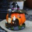 Halloween Witch Pumpkin House Ornament Creative Luminous Resin Crafts Carousel 3
