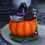 Halloween Witch Pumpkin House Ornament Creative Luminous Resin Crafts Carousel 6