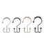 12 Pcs Stainless Steel Curtain Hooks Rollerball Shower Curtain Rings Carousel 3