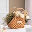 23*11*25cm Hand-woven Rattan Flower Basket Household Flower Storage Carousel 4