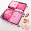 6 pieces Set Travel Organizer Storage Bags Suitcase Packing Carousel 6