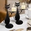 Black CAT Candle Holder Vintage Carousel 4