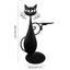 Black CAT Candle Holder Vintage Carousel 6