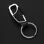 Anti-Lost Car Key Pendant Split Rings Keychain Phone Number Card Carousel 1