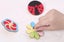 6pcs/set White Wood Gyro Toy for Children DIY Handmade Painted Toy Carousel 4