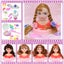 Children's Makeup Toy Princess DIY Head Mannequin Set Multi Carousel 3