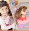 Children's Makeup Toy Princess DIY Head Mannequin Set Multi Carousel 4