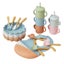 5pcs Baby Silicone Feeding Training learning Tableware Fork Spoon Cup Carousel 2