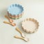 5pcs Baby Silicone Feeding Training learning Tableware Fork Spoon Cup Carousel 6