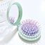 1Pc Folding Air Bag Comb With Mirror Candy Color Travel Hairbrush Carousel 2