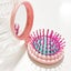 1Pc Folding Air Bag Comb With Mirror Candy Color Travel Hairbrush Carousel 4